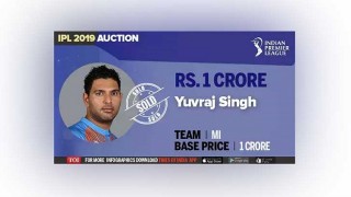 অবশেষে আইপিএলে দল নিলামে উঠলেন যুবরাজ