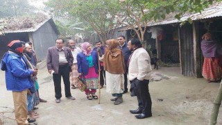 শিবপুরের সাধারচর আশ্রয়ণ প্রকল্প ও ভূমি অফিস পরিদর্শন