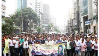 আবরার ফাহাদ হত্যার প্রতিবাদে বিএনপির বিক্ষোভ