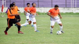 নরসিংদীতে ভারত-বাংলাদেশ প্রদর্শনী ফুটবল ম্যাচে বাংলাদেশ জয়ী