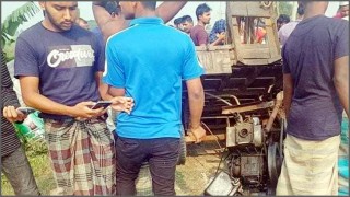 শিবপুরে পিকআপ-নসিমন-সিএনজির ত্রিমুখী সংঘর্ষ, নসিমন চালক নিহত