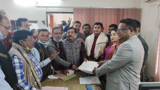 মনোহরদী পৌরসভা নির্বাচনে প্রার্থীদের মনোনয়নপত্র জমা