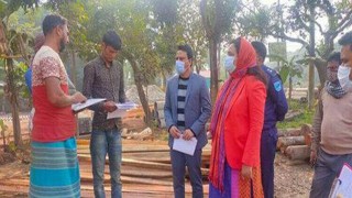 পলাশে করাতকলে ভ্রাম্যমাণ আদালতের অভিযানে জরিমানা আদায়