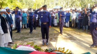 শিবপুরে রাষ্ট্রীয় মর্যাদায় বীর মুক্তিযোদ্ধার দাফন