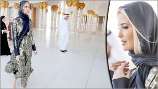 হিজাব পরে খালি পায়ে মসজিদে ট্রাম্পকন্যা ইভাংকা