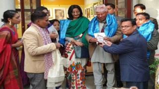 নেপালে প্রর্দশিত হলো নরসিংদীর চিত্রশিল্পী প্রাণতোষ দত্তের ‘দূর্ভাগ্য-১’