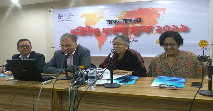 দুর্নীতির ধারণা সূচকে তিন ধাপ এগিয়েছে বাংলাদেশ দুর্নীতির ধারণা সূচকে তিন ধাপ এগিয়েছে বাংলাদেশ