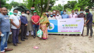 মনোহরদীতে শুভসংঘের খাদ্য সহায়তা বিতরণ