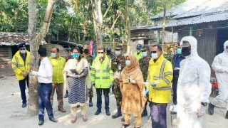 শিবপুরে হোম কোয়ারেন্টাইন পরিদর্শনে যৌথ টিম