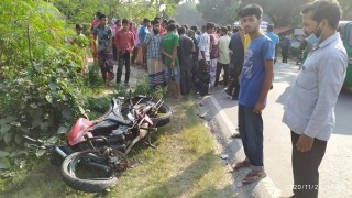 শিবপুরে পিকআপ ভ্যানের সাথে সংঘর্ষে এক মোটরসাইকেল আরোহী নিহত