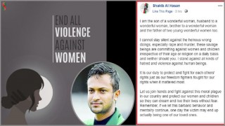 ধর্ষণ ও নারী নির্যাতনের বিরুদ্ধে আওয়াজ তুললেন সাকিব আল হাসান