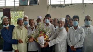 শিবপুরে মুক্তিযোদ্ধাদের পক্ষ থেকে নবাগত ইউএনও এসিল্যান্ডকে বরণ