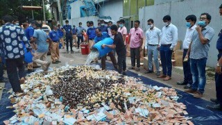 নরসিংদীতে টেকনো ড্রাগসকে সাড়ে ১০ লাখ টাকা জরিমানা ও ৪০ লাখ টাকার অনুমোদনহীন ঔষধ ধ্বংস