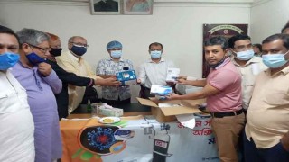 বেলাবতে করোনা রোগীদের চিকিৎসার্থে সরঞ্জাম প্রদান