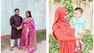 নরসিংদীতে স্ত্রী ও ১৩ মাসের সন্তানকে গলা কেটে হত্যা, স্বামী আটক