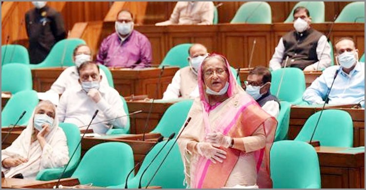 ‘দেশরত্ন শেখ হাসিনা সেতু’ নামে পদ্মা সেতুর নামকরণ প্রস্তাবে প্রধানমন্ত্রীর অসম্মতি ‘দেশরত্ন শেখ হাসিনা সেতু’ নামে পদ্মা সেতুর নামকরণ প্রস্তাবে প্রধানমন্ত্রীর অসম্মতি