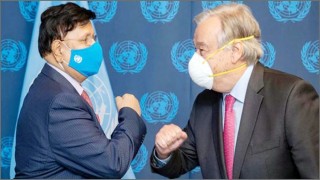 জাতিসংঘ মহাসচিবকে পররাষ্ট্রমন্ত্রীর অনুরোধ ‘টিকা যেন বিশ্বের সবাই পায়’