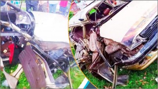 রায়পুরায় রেলক্রসিংয়ে ট্রেন-প্রাইভেটকার সংঘর্ষে ৩ পুলিশ সদস্য আহত