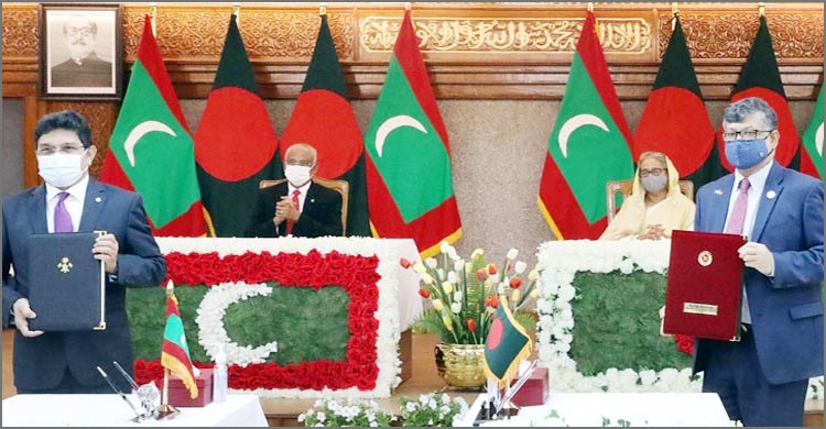 বাংলাদেশ- মালদ্বীপ দ্বিপাক্ষিক বৈঠক: ৪ সমঝোতা স্মারক সই বাংলাদেশ- মালদ্বীপ দ্বিপাক্ষিক বৈঠক: ৪ সমঝোতা স্মারক সই