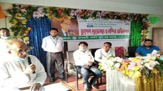 মাধবদীতে বশেমুরকৃবি’র ভিসিকে সংবর্ধনা