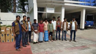 মনোহরদীতে চুরি হওয়া ১৮ লাখ টাকার সিগারেটসহ ৫ চোর গ্রেপ্তার