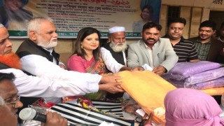 শিবপুরে শীতার্তদের মাঝে কম্বল বিতরণ