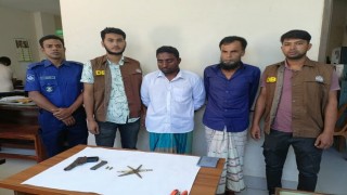 পলাশে অস্ত্র গুলি সহ আন্তঃজেলা ডাকাত দলের ২ সদস্য গ্রেপ্তার