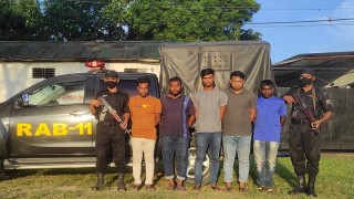 শিবপুরে পরিবহনে চাঁদাবাজির সময় ৫ জন আটক