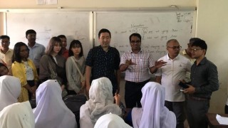 শিবপুরে চৈতন্যা বহুমুখী উচ্চ বিদ্যালয় পরিদর্শনে জাপান প্রতিনিধিদল