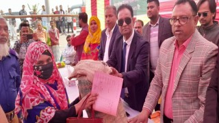 ৩০ কেজি করে চাল পেলেন পলাশের ৬০৩ নারী