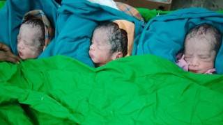 পলাশে দুই মেয়ে ও এক ছেলেসহ তিন যমজ সন্তানের জন্ম