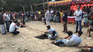 শিবপুরে ঐতিহ্যবাহী কাছিটান খেলা অনুষ্ঠিত