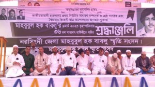 মনোহরদীতে বাবলুর ৩৬তম শাহাদত বার্ষিকী পালন