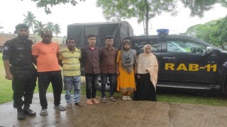 মাধবদীতে সাড়ে ৩৭ কেজি গাঁজাসহ ৬ জনকে আটক করেছে র‌্যাব