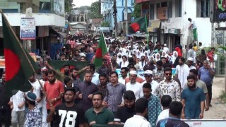 মাধবদীতে সমন্বয়ক শিক্ষার্থীদের মিছিল-শান্তি সমাবেশ